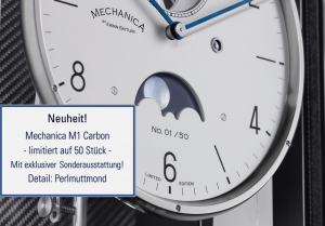 Novelty! Mechanica M1 Carbon - limited to 50 pieces - With exclusive equipment! Detail: mother of pearl moon